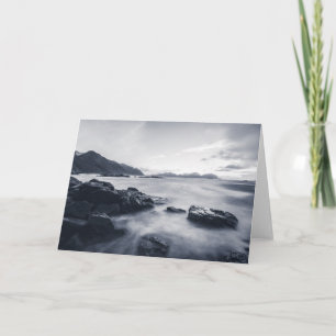 Seascape monochrome Photograph Card