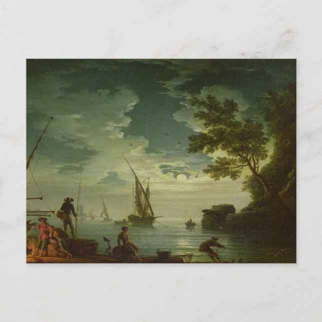 Seascape, Moonlight, 1772 Postcard (Front)
