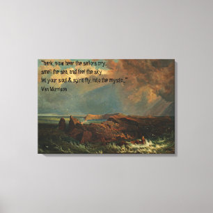 Seascape of Indian Ocean Coastline Canvas Print