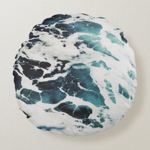 SEASCAPE OF THE OCEAN FOAM ROUND CUSHION