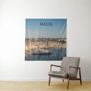 Seascape on the The Three Cities in Malta Tapestry