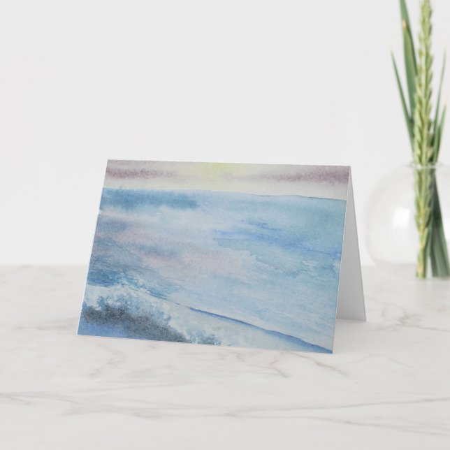 Seascape painting greeting cards (Front)