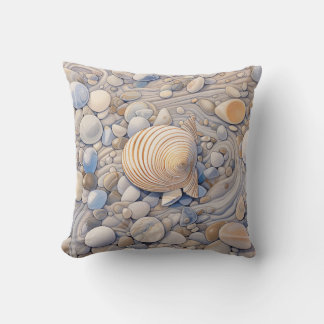 Seascape Pattern 3 Throw Pillow