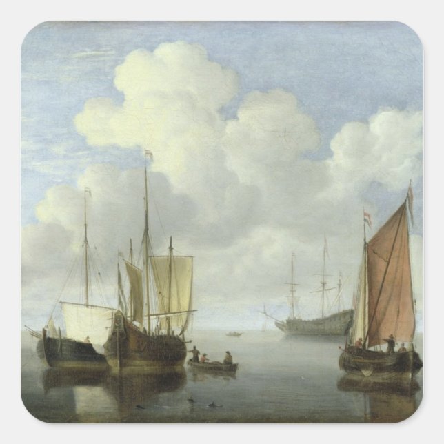 Seascape Square Sticker (Front)