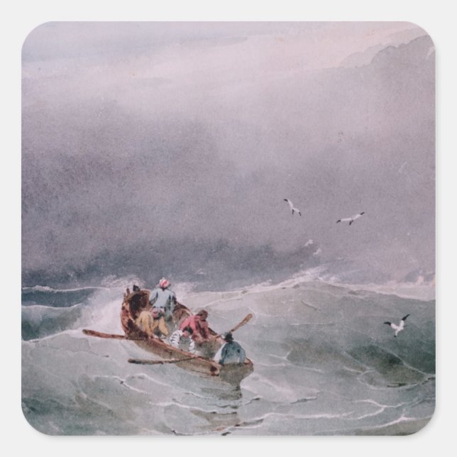 Seascape Square Sticker (Front)