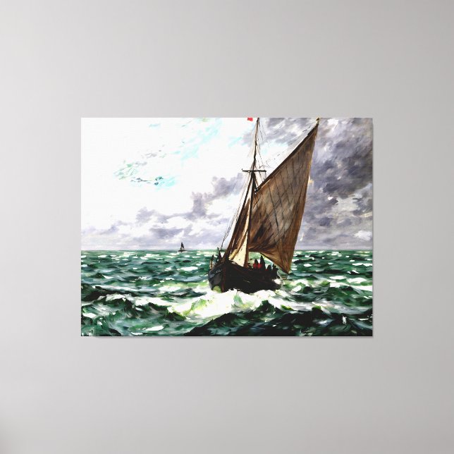 Seascape Storm Canvas Print (Front)