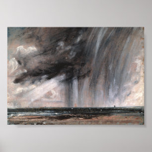 Seascape Study with Rain Cloud – John Constable Poster