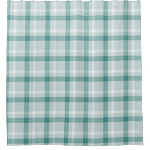 Seascape Tartan Shower Curtain