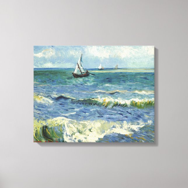Seascape | Vincent van Gogh Canvas Print (Front)