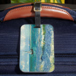 Seascape | Vincent van Gogh Luggage Tag<br><div class="desc">Seascape near Les Saintes-Maries-de-la-Mer (1888) by Dutch post-impressionist artist Vincent Van Gogh. Original artwork is an oil on canvas seascape painting depicting a boat on an abstract blue ocean.

Use the design tools to add custom text or personalise the image.</div>