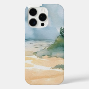 Seascape with Beach, Great Wave & Mount Sea Case