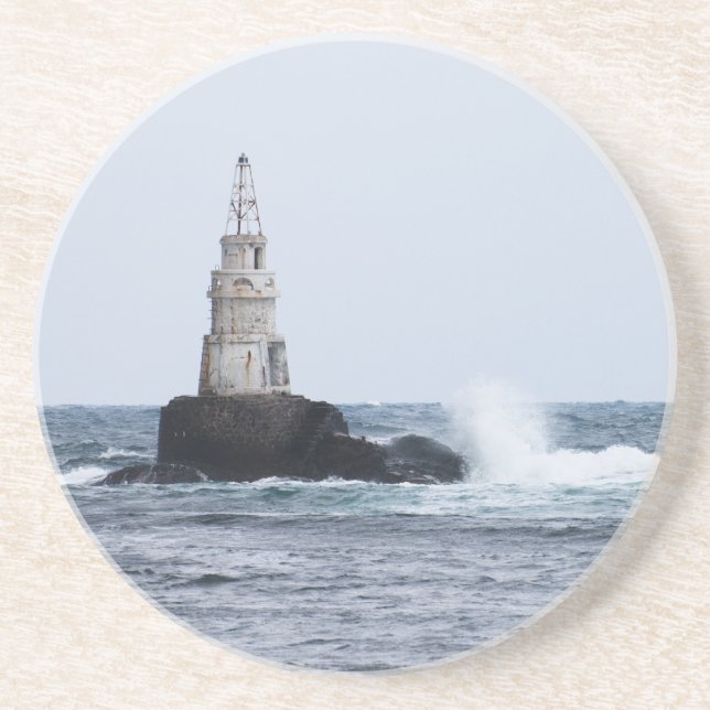 Seascape with lighthouse coaster (Front)