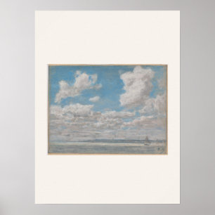 Seascape with Open Sky by Courbet - Beach Art Poster