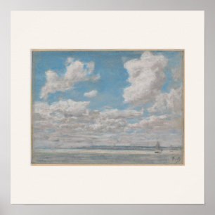 Seascape with Open Sky by Courbet - Beach Art Poster
