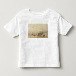 Seascape with Sailing Barges and Figures Wading Of Toddler T-Shirt
