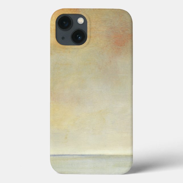 Seascape with Tranquil Orange Sunset Case-Mate iPhone Case (Back)