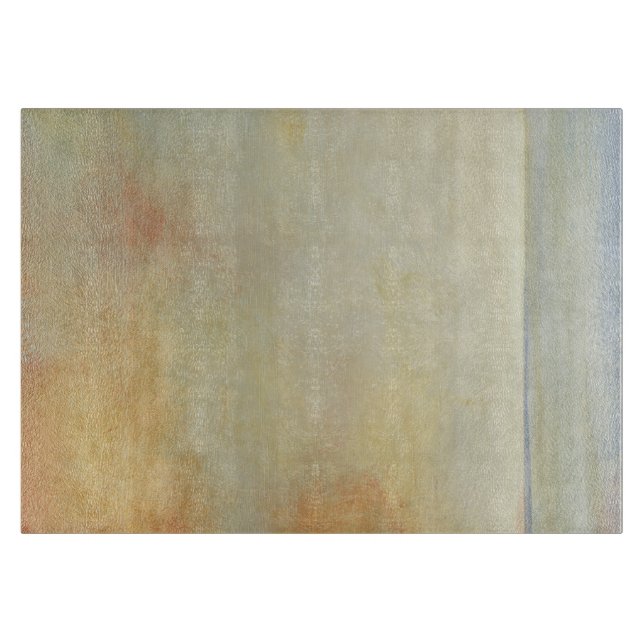 Seascape with Tranquil Orange Sunset Cutting Board (Front)