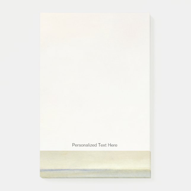 Seascape with Tranquil Orange Sunset Post-it Notes (Front)