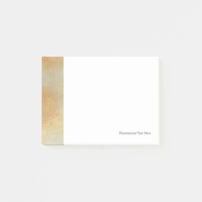 Seascape with Tranquil Orange Sunset Post-it Notes (Front)