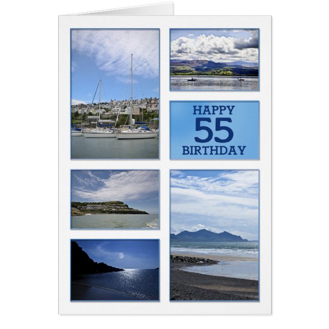 Seascapes 55th birthday card (Front)