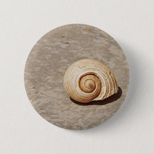SeaShell 6 Cm Round Badge