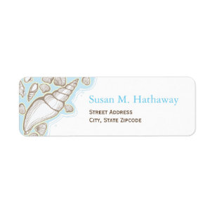 Seashell Address Label