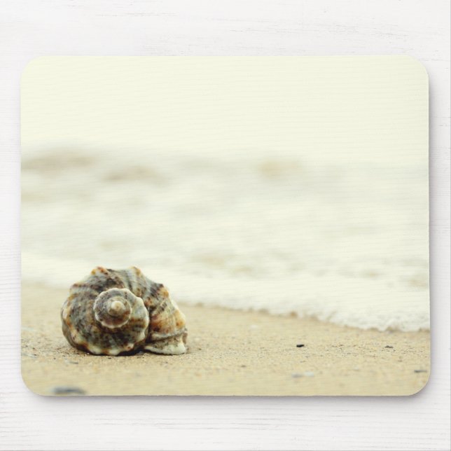 Seashell Alone On Beach Mouse Mat (Front)