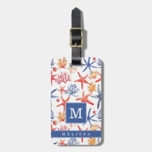 Seashell and Beach Luggage Tag