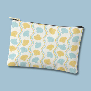Seashell and beach waves Summer Accessory Pouch