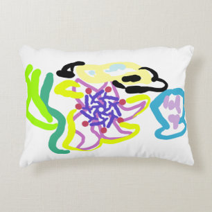 Seashell and starfish decorative cushion