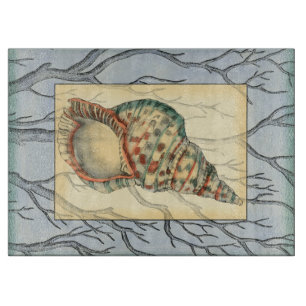 Seashell and Tree Branches Cutting Board
