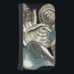 Seashell Anthology Samsung S4 Wallet Case<br><div class="desc">This artwork by Vision Studio captures some of the best ocean sea life's. Get this rustic piece of artwork of these different shapes and sizes of Conch shells. This is one unique piece of artwork of these Seashell Anthology pieces.</div>