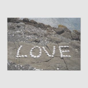 Seashell Art on the Beach Tissue Paper