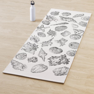 Seashell Bath Towel Set Yoga Mat