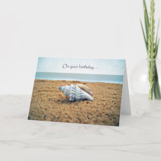 Seashell Beach Birthday Wishes                     Card