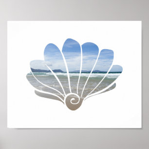 Seashell Beach Photo Art Print