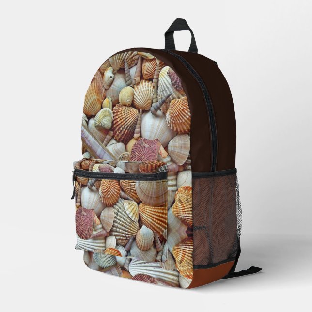 SEASHELL BEACH PRINTED BACKPACK (Back Corner Right)
