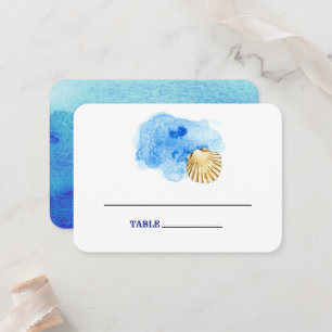 Seashell Beach   Seaside Wedding Table Place Cards