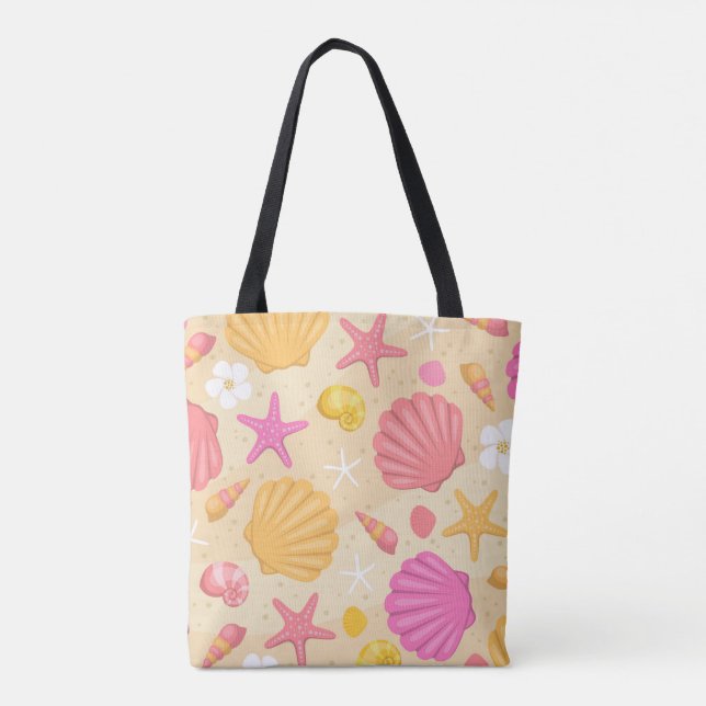 Seashell Beach Tote Bag (Back)