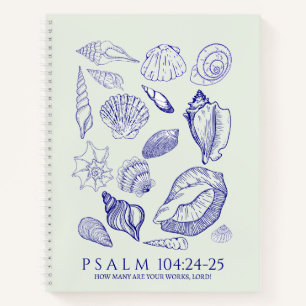 Seashell Bible Verse Notebook