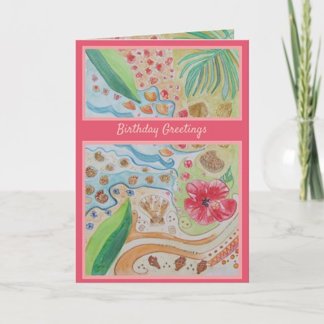 Seashell Birthday Greetings Special Friend Card (Front)