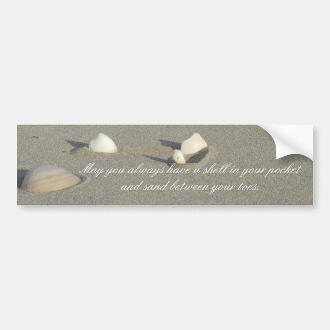 Seashell Bumper Sticker (Front)