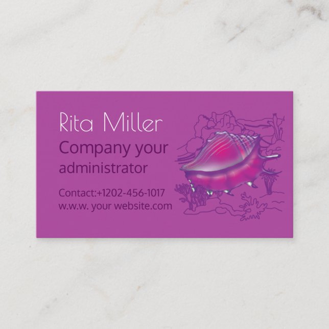Seashell Business Card (Front)