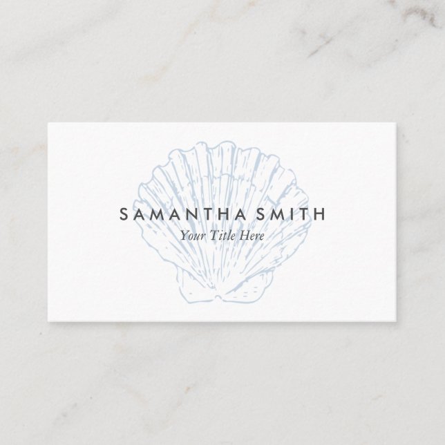 Seashell Business Card (Front)