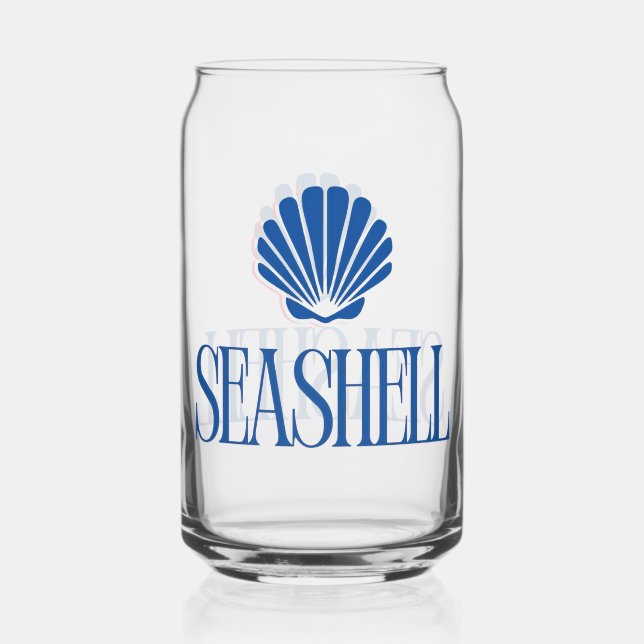 Seashell Can Glass (Front)