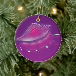 Seashell Ceramic Tree Decoration