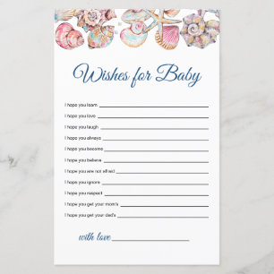 Seashell Coastal Wishes for Baby game
