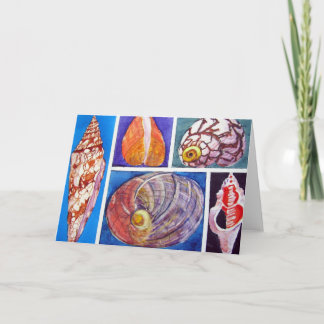 Seashell collage card