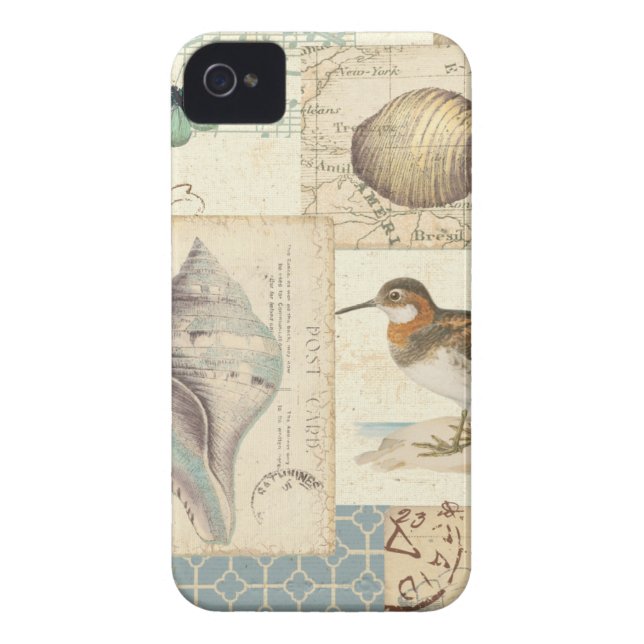 Seashell Collage Case-Mate iPhone Case (Back)