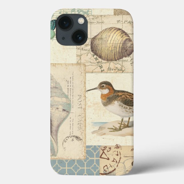Seashell Collage Case-Mate iPhone Case (Back)